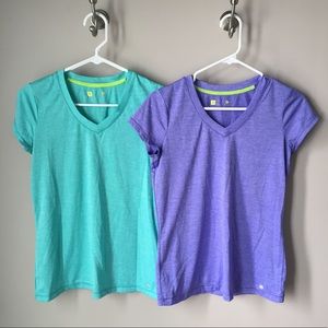 2 quick dry Xersion workout tops